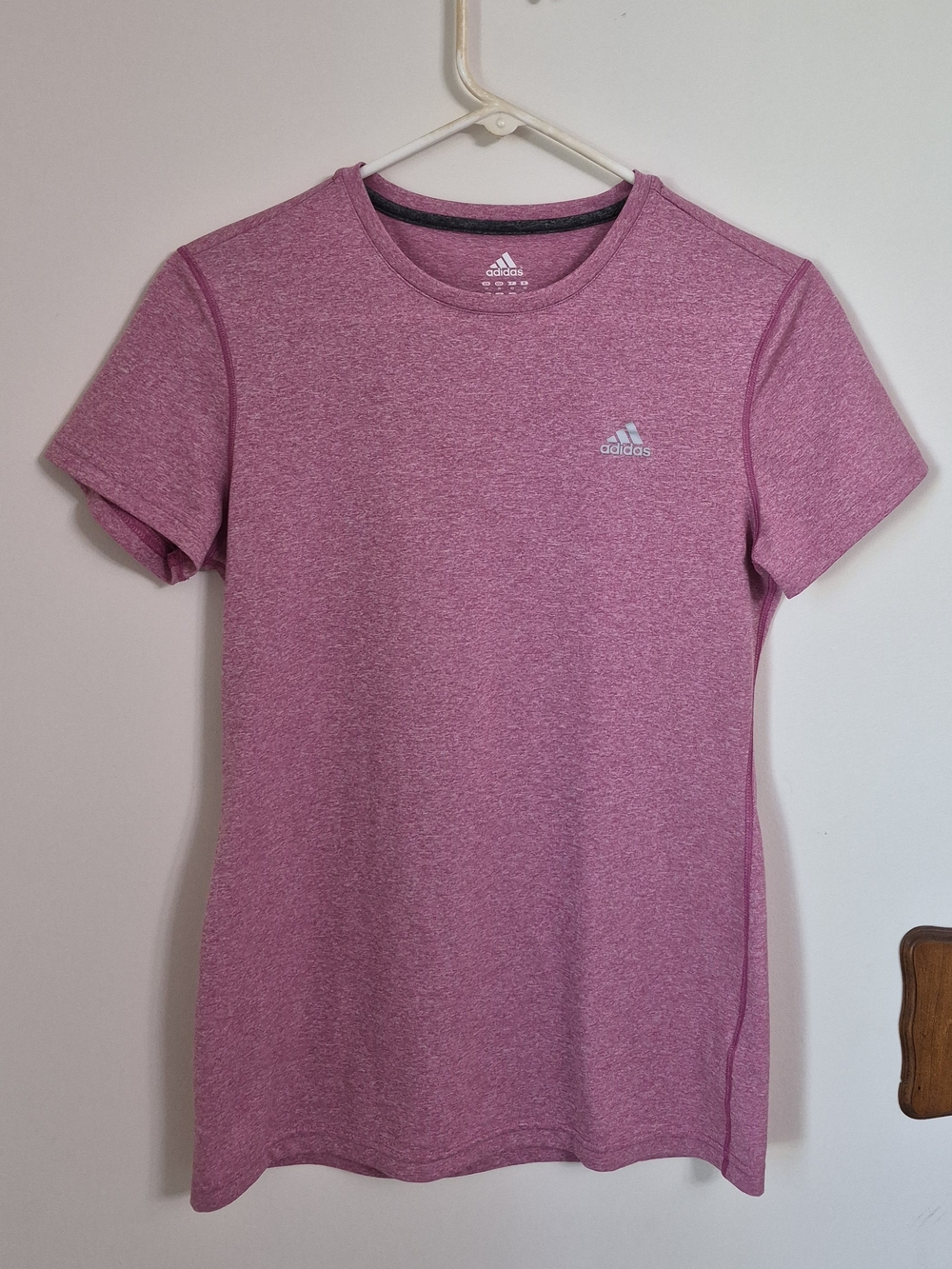 Adidas Climalite Pink Heather Performance Tee-  Medium